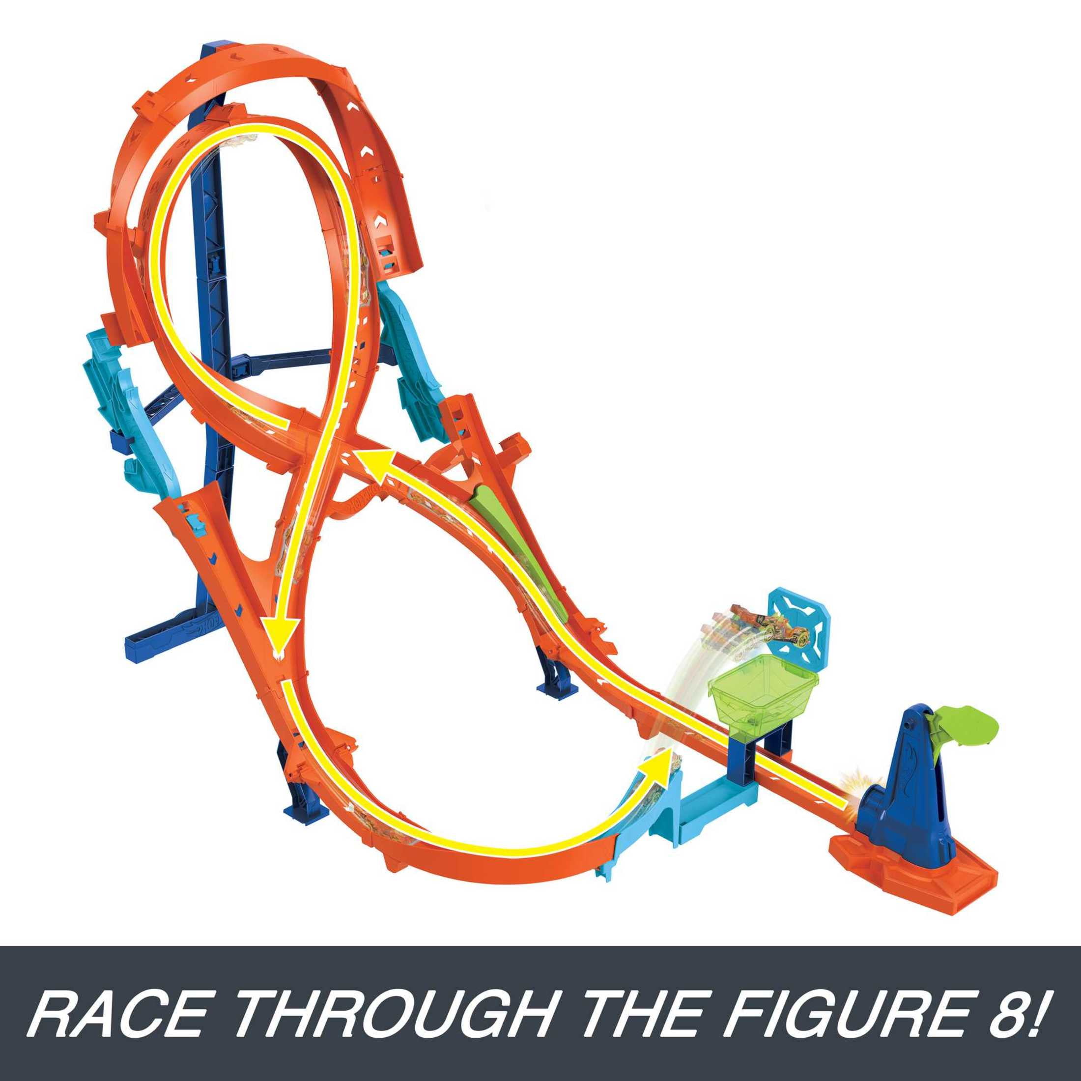 Hot Wheels Racing Loops Raceway Action Vertical-8 Jump