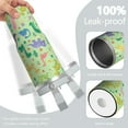 thumbnail image 2 of 30oz Dinosaur CoffeeTravel Mug Cup Water Botter Flip Tumbler with Handle lid and Straw,Dinosaur Stuff Decor Accessories, 2 of 7