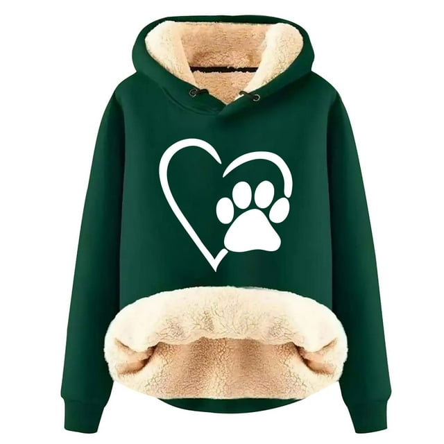 Birdeem Sweat à Capuche d'Hiver Chaud pour Femmes avec Poche Manches Longues