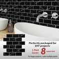 thumbnail image 3 of Black Marble Subway Back Splash Tile, 3 of 5