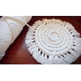 thumbnail image 2 of Cordón de algodón macramé volteado de 6 mm x 50 m, para manualidades, color beige, 2 of 7