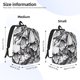 thumbnail image 2 of Easygdp Monochrome Botanical Illustration Mochila de Lona Resistente para Laptop, Compatible con Laptops de 15 a 17 pulgadas, Ideal para Escuela, Trabajo y Viajes-Medium, 2 of 5