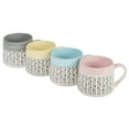 thumbnail image 4 of Gibson Home Morning Mist 15 oz 4-Pack Belly Shaped Stoneware Mugs, 4 of 5