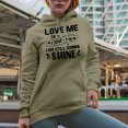 thumbnail image 2 of Love Me or Hate Me I Am Still Gonna Shine, Self- Motivation Quote, Sand Hooded Sweatshirt or Hoodie, XL, 2 of 5