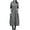 Gray, variant on Tumotour Plus Size T-Shirt Dress for Women's A-Line Sweatshir Long Dress Crew Neck Long Sleeve Fall Tunic Dress with Pocket