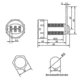thumbnail image 2 of Drawer Combination Lock, 3 Digits, Suitable For Electric Box Storage Cabinets, 2 of 4