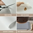 thumbnail image 3 of Sm:)e Grey Placemats Set of 4 - Heat Resistant Non-Slip Place mats for Dining Table,Heat and Stain Resistant Indoor/Outdoor Place mats, Washable Durable PVC Table Mats, 3 of 7