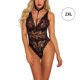 thumbnail image 1 of Lencería sexy de encaje de malla para mujer Ropa interior en V profunda Body Ropa de dormir, Negro, XXL Methold XX000104-13, 1 of 7