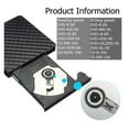 thumbnail image 3 of USB 3.0 Type-C External DVD Burner Writer Recorder DVD RW Optical Drive CD/DVD ROM Player MACs OS Windows XP/7/8/10 ,Easy to Install, 3 of 7
