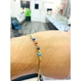thumbnail image 5 of Newborn Baby Kids Boys Girls Bracelet Figaro Link 14K Gold Filled Evil Eye Protection Jewelry, 5 of 6