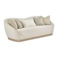 thumbnail image 4 of Michael Amini La Rachelle Sofa Icicle Ivory and Chardonnay Wood Base, 4 of 12