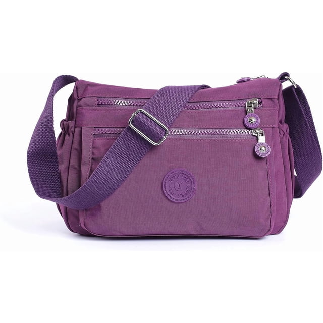 JennyShop Bolsa De Mensajería Ligera, Bolsas De Cuerpo Cruzado De Moda Para Mujeres Impermeable Bolsa De Bolsillo De Nylon Casual Bolsa De Bolsillo