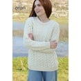 thumbnail image 2 of Aran SuperSoft Merino Wool Sweater Women`s Irish Cable Knitted Pullover Jumper Made in Ireland, 2 of 5