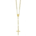 thumbnail image 1 of 14k Diamond-cut 3mm Beaded Rosary Necklace 24 Inch, 1 of 1