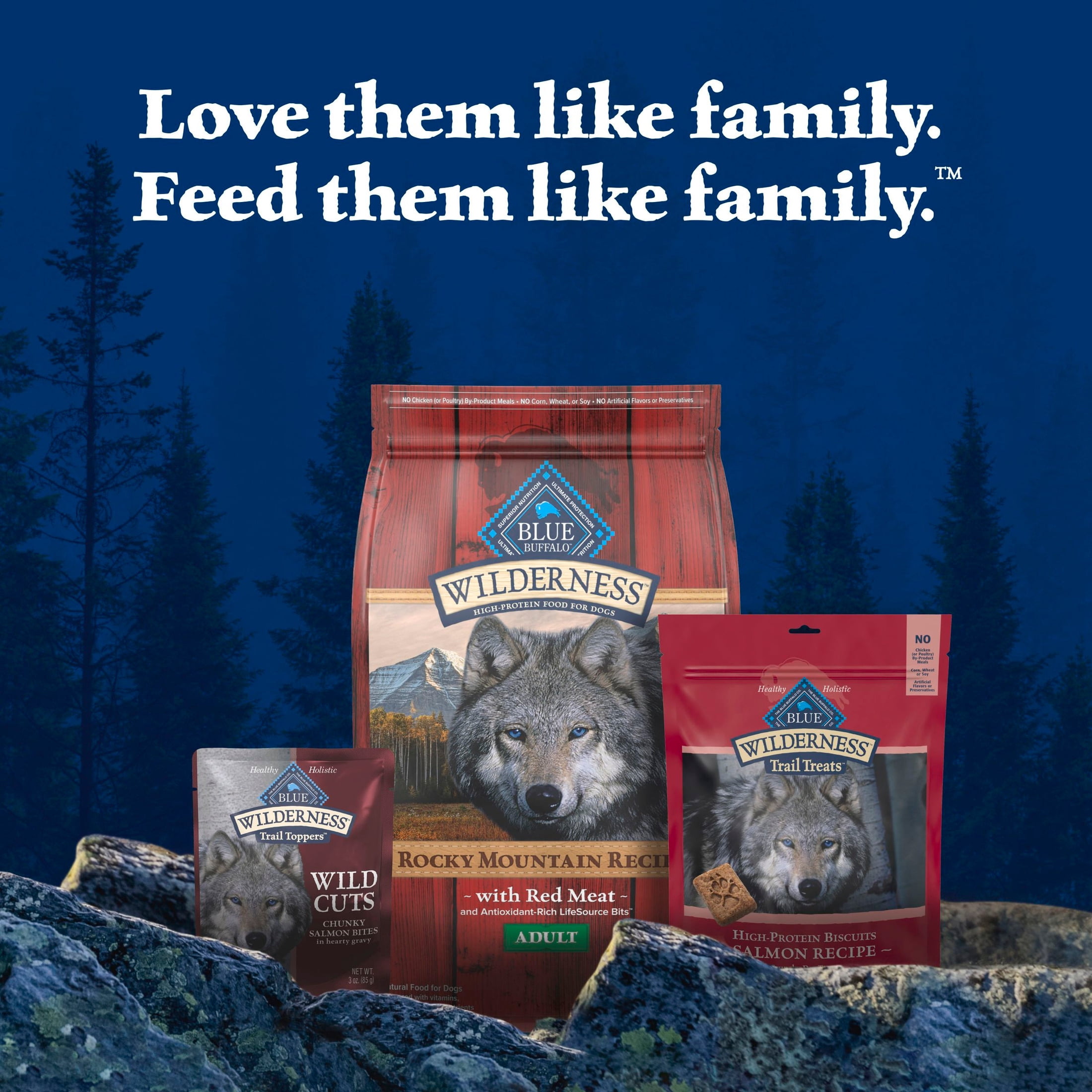 Blue Buffalo Wilderness Trail Toppers Wild Cuts Wet Dog Food, Salmon, 3oz Pouch