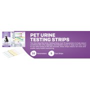 One Step Pet Urine Testing Strips, 5 x 10 Parameter Tests