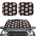 thumbnail image 2 of Fotbe PUG Juego de 2 Piezas de Parasoles para Parabrisas | Bloqueador Solar para Auto | Accesorios Plegables para Protección Solar Interior-Medium, 2 of 6