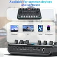thumbnail image 4 of Condenser Mic Live Sound Card Kit, Excellent Sound 1200mAh Podcast Microphone Bundle  for Streaming, 4 of 7
