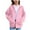 Pink, variant on Cethrio Girls Zip up Hoodies, Hooded Spring Fall Long Sleeve Casual Sweatshirts with Pockets Pink Size 5-16T