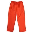 thumbnail image 3 of Tropi Mens Scrub Sets - Four Pocket Medical Scrubs Uniform (V-Neck with Cargo Pant) (Orange, Large), 3 of 3