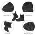 thumbnail image 4 of Botas de lluvia DKSUKO para mujer, cortas, de goma, impermeables, negras, 4 of 7