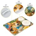 thumbnail image 4 of Dish Drying Mat Kitchen Pad Large Counter Absorbent Dish Mats Drainer Elegant Corgi and Afternoon Tea, 4 of 8