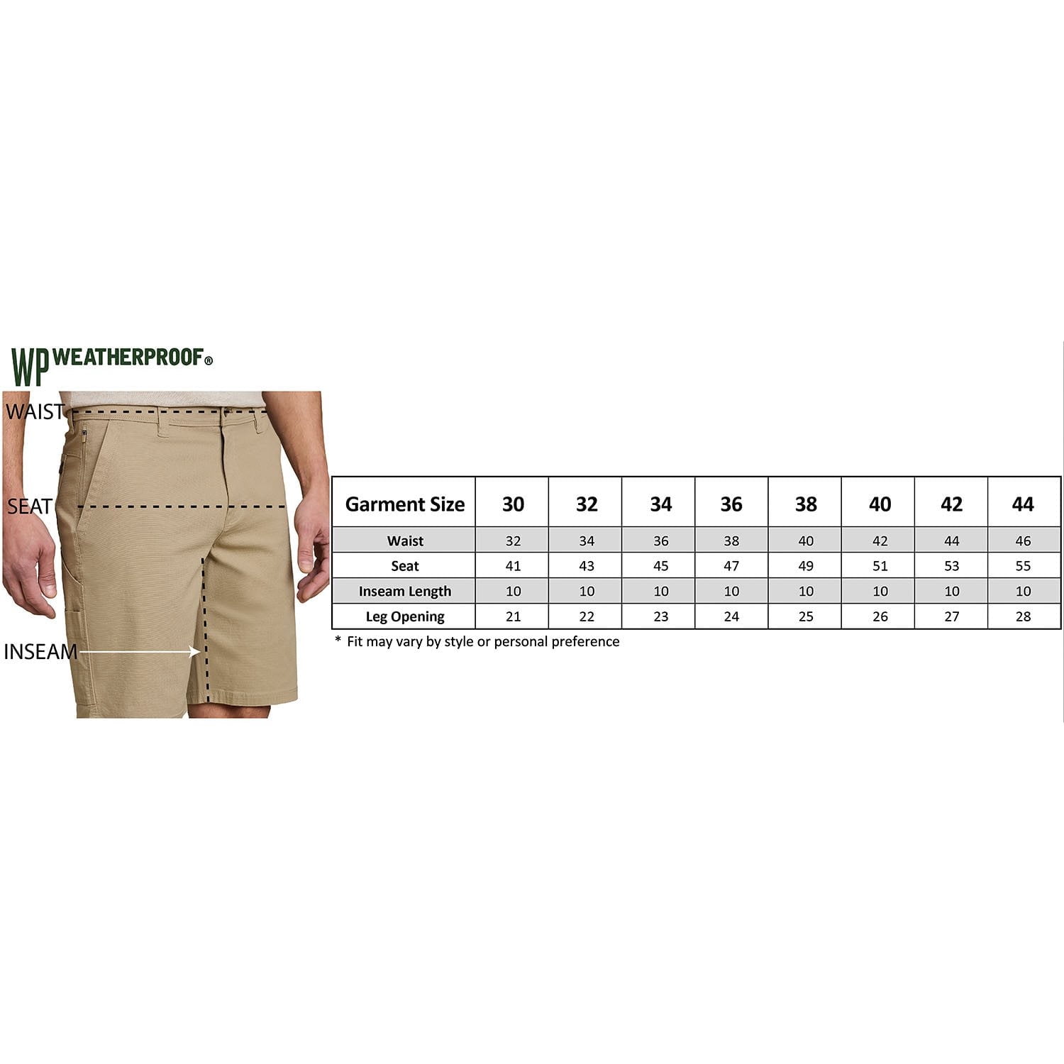Weatherproof Men's Stretch Ripstop 6-Pocket Cotton Trail Utility Short (38W, Blue)