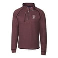 thumbnail image 2 of Men's Cutter & Buck Maroon Mississippi State Bulldogs Mainsail Sweater-Knit Half-Zip Pullover Jacket, 2 of 3