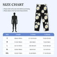 thumbnail image 6 of Kdxio Daisies Flowers Print Men's Sleep Pajama Pant Lounge Pants with Pockets, 6 of 8