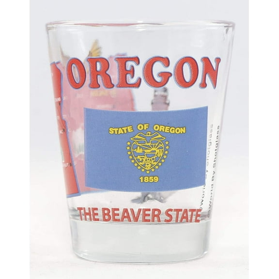 Oregon The Beaver State All-American Collection Shot Glass
