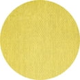 thumbnail image 1 of Ahgly Company Indoor Round Abstract Yellow Contemporary Area Rugs, 6' Round, 1 of 4