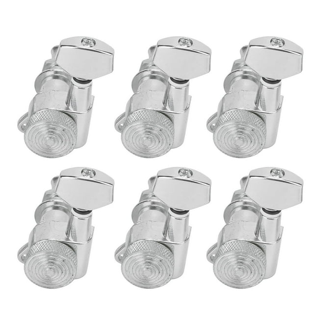 Guitar Tuning Keys, 0.7in Handle Width 6 String Tuner Head 6 Pcs Guitar Machine Head With Screws For Replacing Old And Damaged Parst For Most Guitars 6 Right Peg Set,6 Left Peg