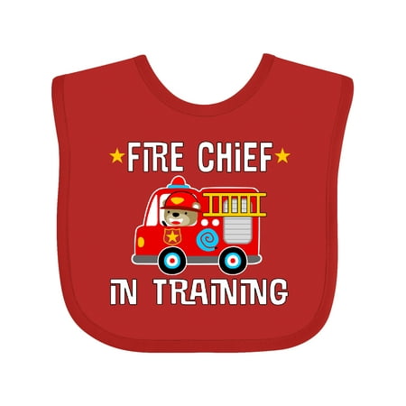 

Inktastic Future Fire Chief in Training Gift Baby Boy or Baby Girl Bib