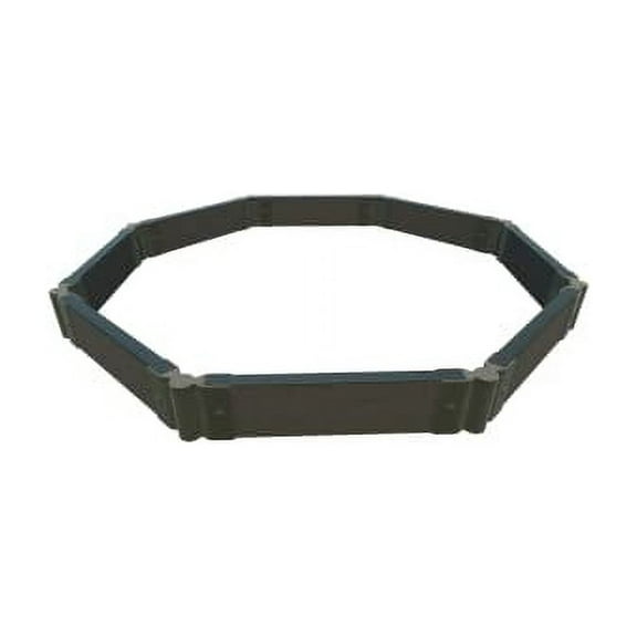 WEATHERED 2" TOOL FREE: 2 x 2 x 5.5' GARDEN RAISED BED (OCTAGON) JOHN BAPTISTERY