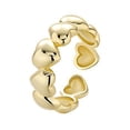 thumbnail image 1 of S925 Bague en Argent Sterling Petit Coeurs de Femmes avec Taille Réglable, 1 of 10