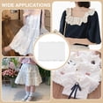 thumbnail image 6 of 7.5 Yards Cotton Embroidery Flower Lace Ribbons for Cloth DIY Making Decor White 6-1/4 inch(160mm), 6 of 6