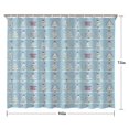 thumbnail image 5 of Blue Christmas Tree Pattern Shower Curtain 84"x72" ,Bathroom Decorative Shower Curtains Set with 12 Hooks,Modern Waterproof Washable Shower Curtain, 5 of 6