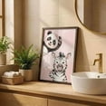 Affixzi Panda Zebra Print, Brushing Teeth Art, Hygiene Routine Decor ...