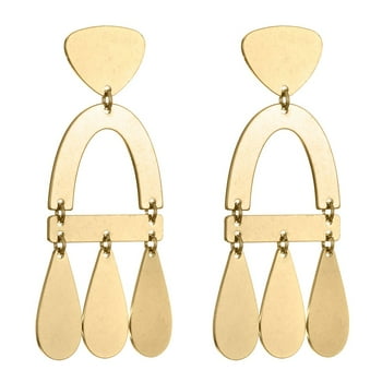 Time and Tru Worn Gold Statement Earring