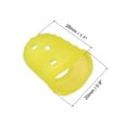 thumbnail image 2 of Uxcell Finger Tips Anti Slip Fingertip Protector, 20 Pack 28mm Silicone Finger Guard, Yellow, 2 of 6