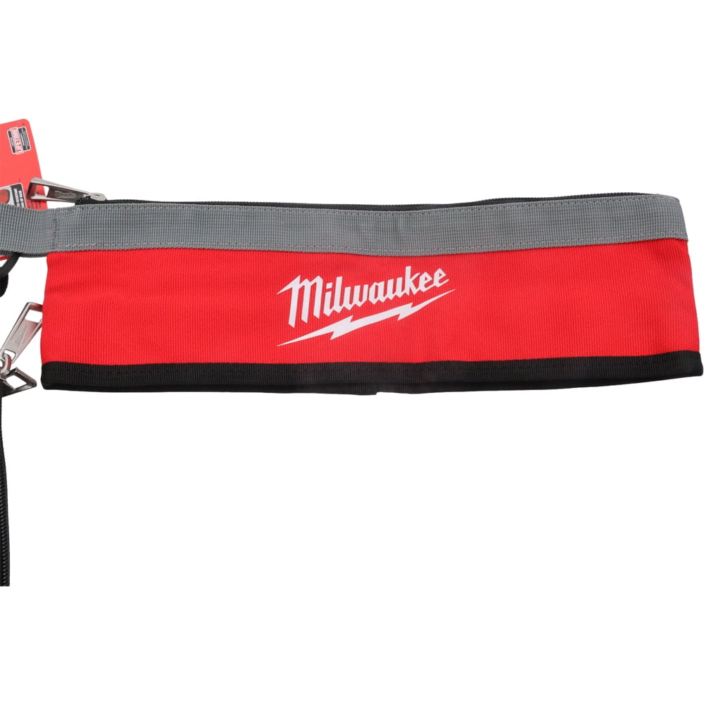 Milwaukee 3PC Multi-Size Zipper Tool Pouches – Heavy Duty No. 10 Canvas Construction, Rugged Metal Zippers, Weather-Resistant Stand-Up Base, Includes 6″, 8″ & 14″ Pouches – Tool Storage Solutions
