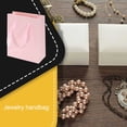 thumbnail image 2 of Billuyoard Bolsas de cartón Bolsa de regalos con asa de hilo Joyería Estilo simple Favores de fiesta Paquete de bolsa Envoltura de embalaje Almacenamiento y organización del hogar Rosa, 2 of 6
