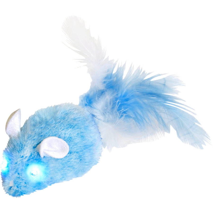 OurPets Blue Squeaking Twinkle Mouse Cat Toy - Walmart.com - Walmart.com