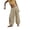 Beige, variant on Women's Lightweight Harem Pants Casual Loose Beach Trousers With Elastic Waist And Cuffs Balloon