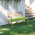 thumbnail image 3 of Sorra Home  Indoor/Outdoor Solid Corded Bench Cushion 60 x 19 x 2 Bench Cushion Corded - Willow, 3 of 5
