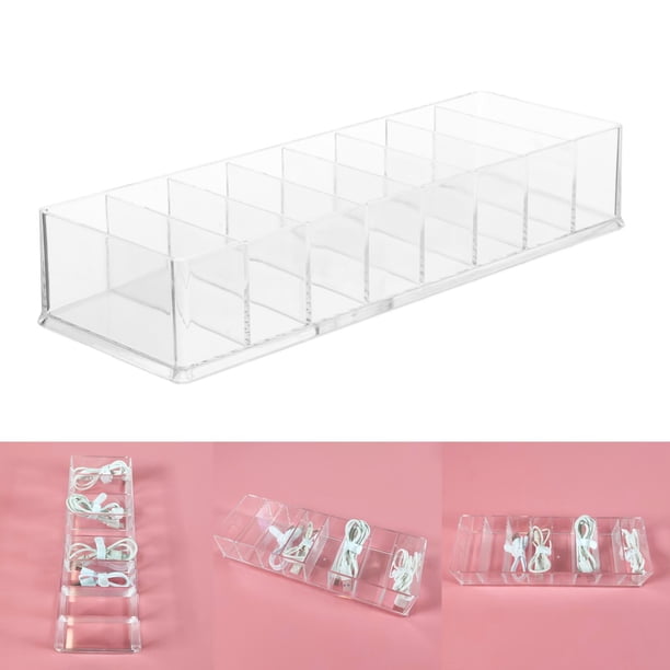 Caja organizadora electrónica Shamjiam con 8 celdas portátil a prueba de polvo 25X8X4.5cm