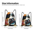 thumbnail image 2 of Gaeub Cow Drawstring Backpack Bag Sport Gym Sackpack Heavy Duty String Backpack for Men Women-Medium, 2 of 6