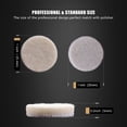 thumbnail image 2 of SPTA 5 Pack 1 Inch 25mm Wool Felt Polishing Pad Set – Felt Buffing Wheels with Flocking Hook & Loop Backing for Random Orbital Sander, Polishing & Finishing, 2 of 8