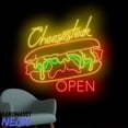 thumbnail image 3 of Handmadetneonsign Cheesesteak Open Neon Sign, Sandwich Led Sign, Fast Food Neon Light Wall Decor 94905, 3 of 5