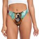 thumbnail image 1 of Balery Meditating French Bulldog Tangas de Algodón para Mujer con Estampado – Ropa Interior Sexy, Transpirable, G-string-XX-Large, 1 of 6